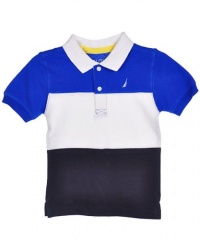 Nautica Sportswear Kids Boys 2-7 Short Sleeve Color Block Polo Nautica Sportswear Kids Boys 2-7 Short Sleeve Color Block Polo