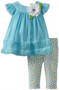 Sweet Heart Rose Baby-girls Infant Mesh Legging Set, Blue, 18 Months Sweet Heart Rose Baby-girls Infant Mesh Legging Set, Blue, 18 Months