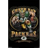 (22x34) Green Bay Packers (Mascot, Grinding It Out Since 1921) Sports Poster Print