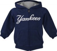 New York Yankees Navy Toddler Fleece Full-Zip Hooded Sweatshirt New York Yankees Navy Toddler Fleece Full-Zip Hooded Sweatshirt