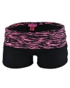 Fold Over Animal Print Cotton Spandex Shorts Neons Too!
