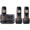 Panasonic KX-TG7623B DECT 6.0 Link-to-Cell via Bluetooth Cordless Phone, Black, 3 Handsets