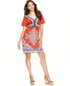 Exotic touches and a chic silhouette make Style&co.'s jersey dress a must-have for the season!