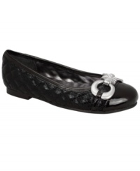 These Gulia quilted ballet flats from Nina are the perfect touch to complete her lovely looks on the big occasion. These Gulia quilted ballet flats from Nina are the perfect touch to complete her lovely looks on the big occasion.