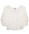 Guess Rosemore Cropped Top (Sizes 7 - 16) - white, 7 - 8