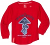 LRG - Kids Boys 2-7 Long Sleeve Little Chemical Living Thermal Shirt, Red, 4