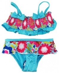 Pink Platinum Baby-Girls 12-24M 2 Pc Blue Spring Garden UV Ptotection Swimwear Pink Platinum Baby-Girls 12-24M 2 Pc Blue Spring Garden UV Ptotection Swimwear