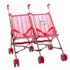 The New York Doll Collection Easy Fold n' Go Twin Doll Stroller