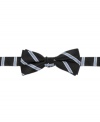 Let him dress to impress: A natty silk bow tie from Nautica, pre-tied in the perfect butterfly bow.