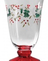 Pfaltzgraff Winterberry 14-Ounce Glass Water Goblets, Set of 4