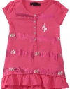 Baby Phat - Kids Girls 2-6x Little Sequins Top With Ruffles, Pink, 4