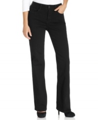 Not Your Daughter's Jeans' Barbara bootcut fit has the shaping effects you love, plus a clean black wash that goes with anything from basic tees to bold blouses. Not Your Daughter's Jeans' Barbara bootcut fit has the shaping effects you love, plus a clean black wash that goes with anything from basic tees to bold blouses.