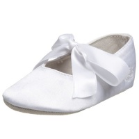 Ralph Lauren Layette Briley Ballet Crib Shoe (Infant/Toddler),White Satin,4 M US Toddler Ralph Lauren Layette Briley Ballet Crib Shoe (Infant/Toddler),White Satin,4 M US Toddler