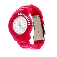 Juicy Couture Women's 1900652 BFF Hot Pink Plastic Bracelet Watch Juicy Couture Women's 1900652 BFF Hot Pink Plastic Bracelet Watch