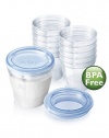 Philips Avent 10 Pack BPA Free Breast Milk Storage Starter Set, Clear, 6 Ounce