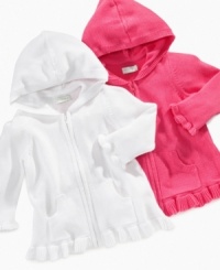 Always on hand. This hooded cardigan from First Impressions will be ready whenever she wants to get a little cozy. Always on hand. This hooded cardigan from First Impressions will be ready whenever she wants to get a little cozy.