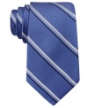 Step into the office making a solid statement with stripes and this silk tie from Club Room.