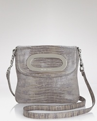 In shiny glossy glazed lizard, MICHAEL Michael Kors' crossbody bag is a city girl's go-to. In shiny glossy glazed lizard, MICHAEL Michael Kors' crossbody bag is a city girl's go-to.