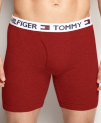 The classic style you love from the designer you trust. These Tommy Hilfiger boxer briefs will give you the support you need. The classic style you love from the designer you trust. These Tommy Hilfiger boxer briefs will give you the support you need.