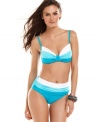 Bleu by Rod Beattie's retro-inspired high-waisted brief gets a fresh look with chic colorblocking!