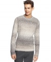 Unique ombre coloring paired with a classic crew neck design makes this Bar III sweater a modern must-have.