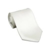 K Alexander Men's Solid WHITE Tie