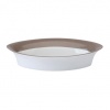 Philippe Deshoulieres Seychelles Taupe Open Vegetable Dish 30 oz