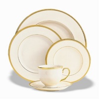 Lenox Tuxedo Gold-Banded 5-Piece Place Setting, Service for 1 Lenox Tuxedo Gold-Banded 5-Piece Place Setting, Service for 1