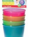 Nuby BPA Free 4 Pack Fun Drinking Cups, 9 Ounce