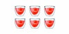 Bodum Pavina 2-1/2-Ounce Double Wall Espresso/Shot Glass, Set of 6