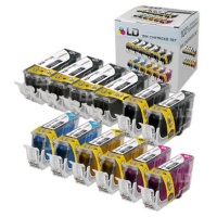 LD © Canon PGI225 & CLI226 Compatible Set of 12 Ink Cartridges: 4 Pigment Black PGI225, 2 each of CLI226 B/C/M/Y LD © Canon PGI225 & CLI226 Compatible Set of 12 Ink Cartridges: 4 Pigment Black PGI225, 2 each of CLI226 B/C/M/Y