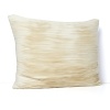 Luminous stripes add a textural luxury to this Donna Karan decorative pillow - a simple way to infuse your boudoir with elegance.