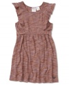 Floaty ruffles on this dress from Roxy give her look a breezy boost.