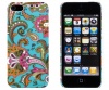 Vintage Floral Embossed Slim Fit Hard Case for Apple iPhone 5, 5G (AT&T, Verizon, Sprint, International) - Includes DandyCase Keychain Screen Cleaner [Retail Packaging by DandyCase]