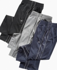 He can show off his razzle-dazzle on the courts with these warm-ups from Champion. He can show off his razzle-dazzle on the courts with these warm-ups from Champion.