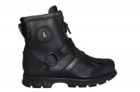 Polo Ralph Lauren Mens Boots Conquest Hi III Black Leather Polo Ralph Lauren Mens Boots Conquest Hi III Black Leather