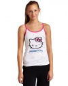 Hello Kitty Women's Pink Beauty Burn Out Tank Top, Pink, Large