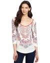 Lucky Brand Women's Paisley Medallion Tee