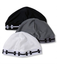 Designed for pro athletes who can't let bad weather ruin a workout, Under Armour's Skull Cap combines moisture-wicking HeatGear® technology with a built-in sweatband for added comfort.