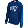 NHL Reebok Winnipeg Jets Team Jersey Long Sleeve T-Shirt - Royal Blue