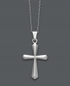 Subtle and symbolic. Giani Bernini's polished cross pendant is a great way to show your faith. Setting and chain crafted in sterling silver. Approximate length: 18 inches. Approximate drop: 1-1/4 inches.