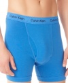 These classic Calvin Klein boxer briefs are contoured and stretchy for a supportive and sexy style.