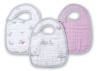 aden + anais 3 Count 100% Cotton Muslin Snap Bib, For The Birds