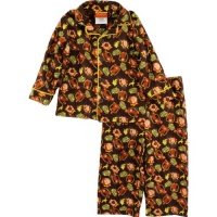 Curious George Who Me? Toddler Boys Brown Flannel Coat Style Pajama Set Size 2T-4T Curious George Who Me? Toddler Boys Brown Flannel Coat Style Pajama Set Size 2T-4T