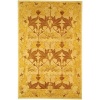 Safavieh Anatolia Collection Handmade Ivory and Gold Hand-Spun Wool Area Rug, 6-Feet by 9-Feet