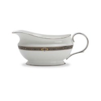 Lenox Vintage Jewel Platinum Banded Bone China Sauce Boat Lenox Vintage Jewel Platinum Banded Bone China Sauce Boat