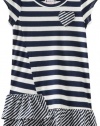 Roxy Kids Girls 2-6X Stay Cool Dress, Open Ocean Stripe, X-Large