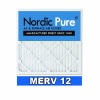 Nordic Pure 16x25x1 MERV 12 Pleated AC Furnace Air Filter , Box of 6