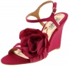 Badgley Mischka Women's Indi Rosette Wedge Sandal