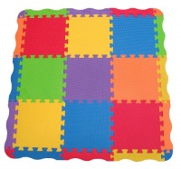 Edushape Edu-Tiles 25 Piece Solid Play Mat with Edges & Corners Edushape Edu-Tiles 25 Piece Solid Play Mat with Edges & Corners